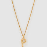 Colar Pingente Letra Luxe Pequeno - Ouro 18K | SILLENE - P