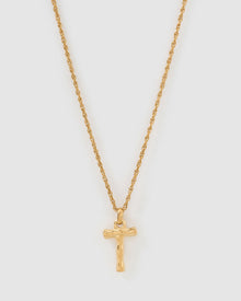 Colar Pingente Letra Luxe Pequeno - Ouro 18K | SILLENE - T