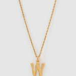 Colar Pingente Letra Luxe Pequeno - Ouro 18K | SILLENE - W