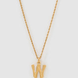 Colar Pingente Letra Luxe Pequeno - Ouro 18K | SILLENE - W