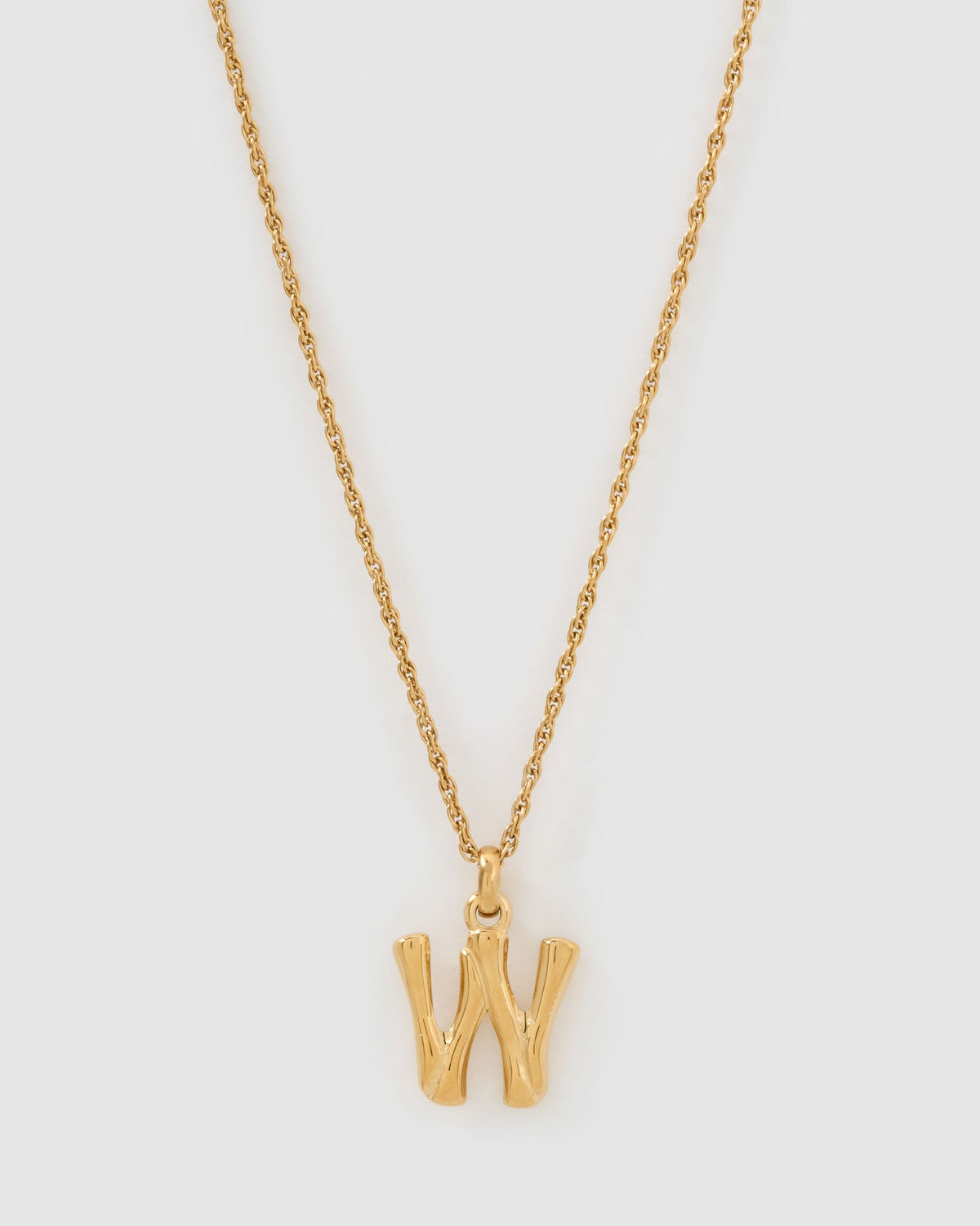 Colar Pingente Letra Luxe Pequeno - Ouro 18K | SILLENE - W