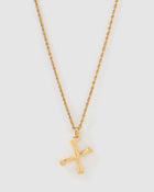 Colar Pingente Letra Luxe Pequeno - Ouro 18K | SILLENE - X