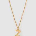 Colar Pingente Letra Luxe Pequeno - Ouro 18K | SILLENE - Z