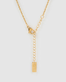Colar Pingente Letra Luxe Pequeno - Ouro 18K | SILLENE