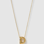 Colar Pingente Letra Marcante - Ouro 18K | SILLENE - D