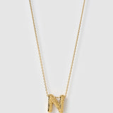 Colar Pingente Letra Marcante - Ouro 18K | SILLENE - N