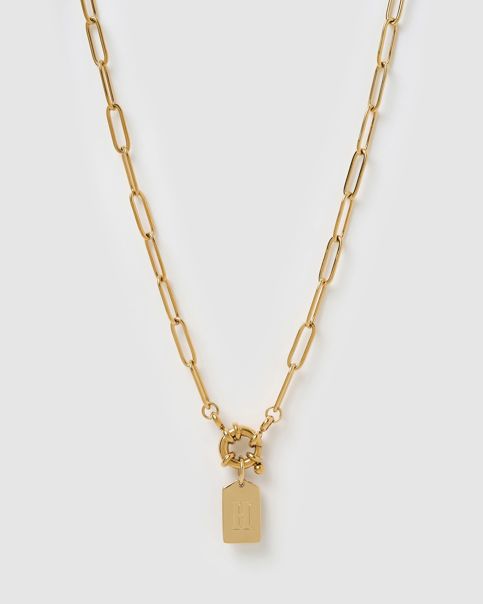 Colar Pingente Letra - Ouro 18K | SILLENE - H