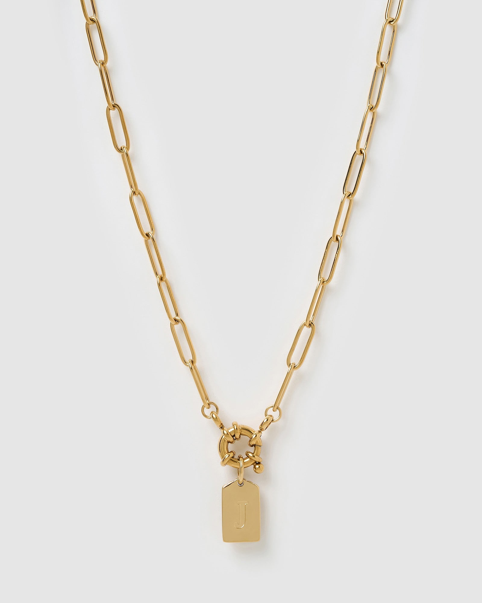 Colar Pingente Letra - Ouro 18K | SILLENE - J