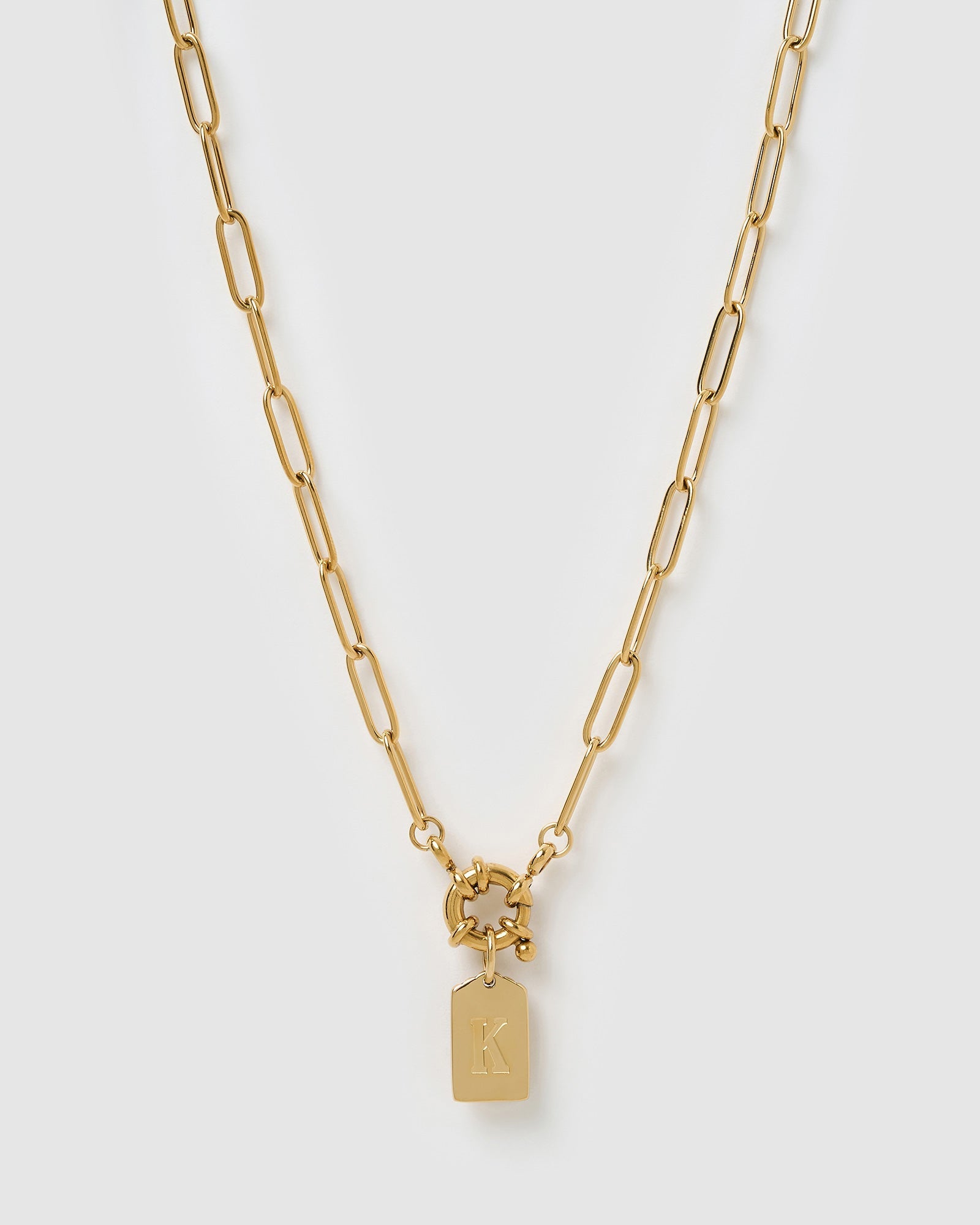 Colar Pingente Letra - Ouro 18K | SILLENE - K