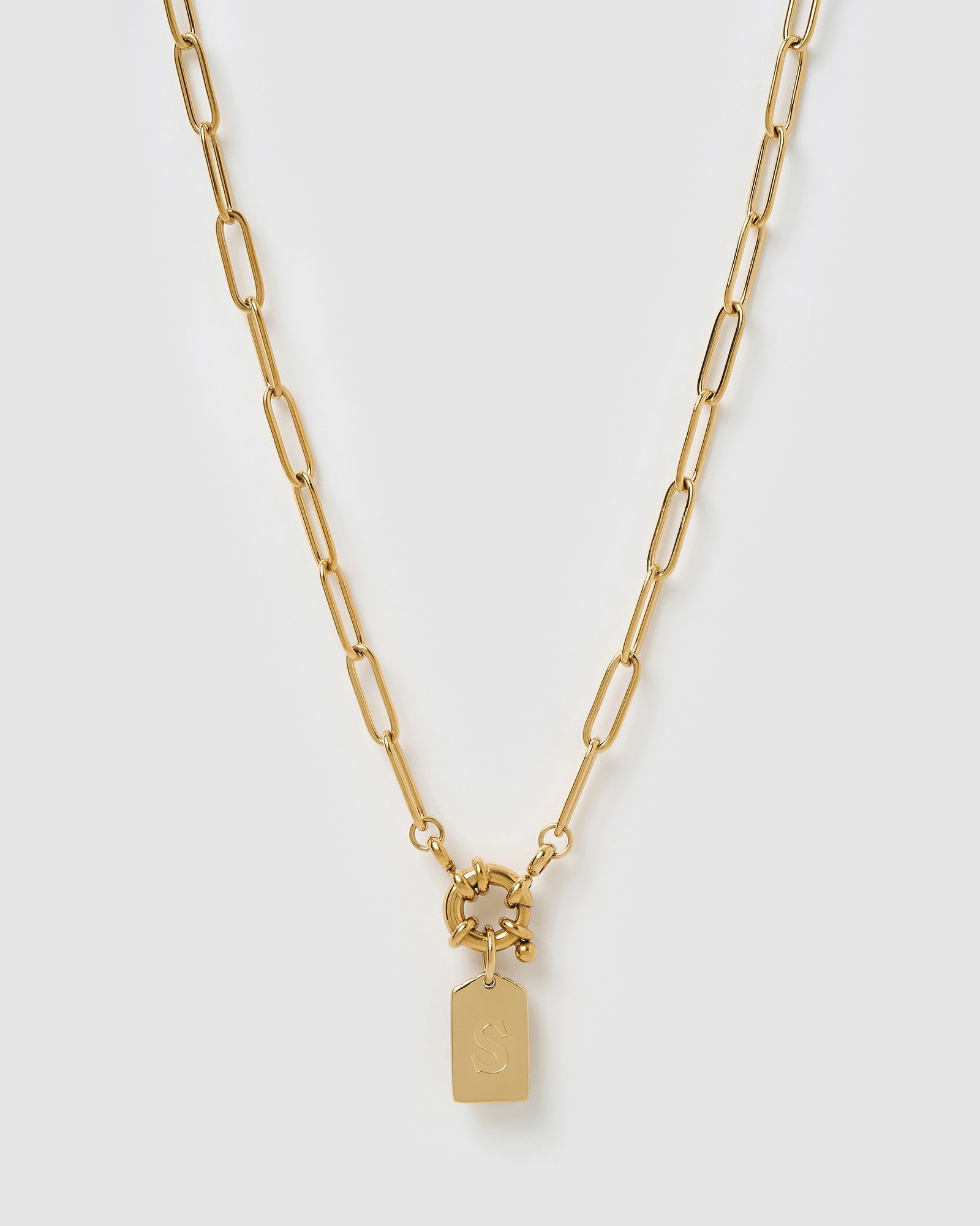 Colar Pingente Letra - Ouro 18K | SILLENE - S