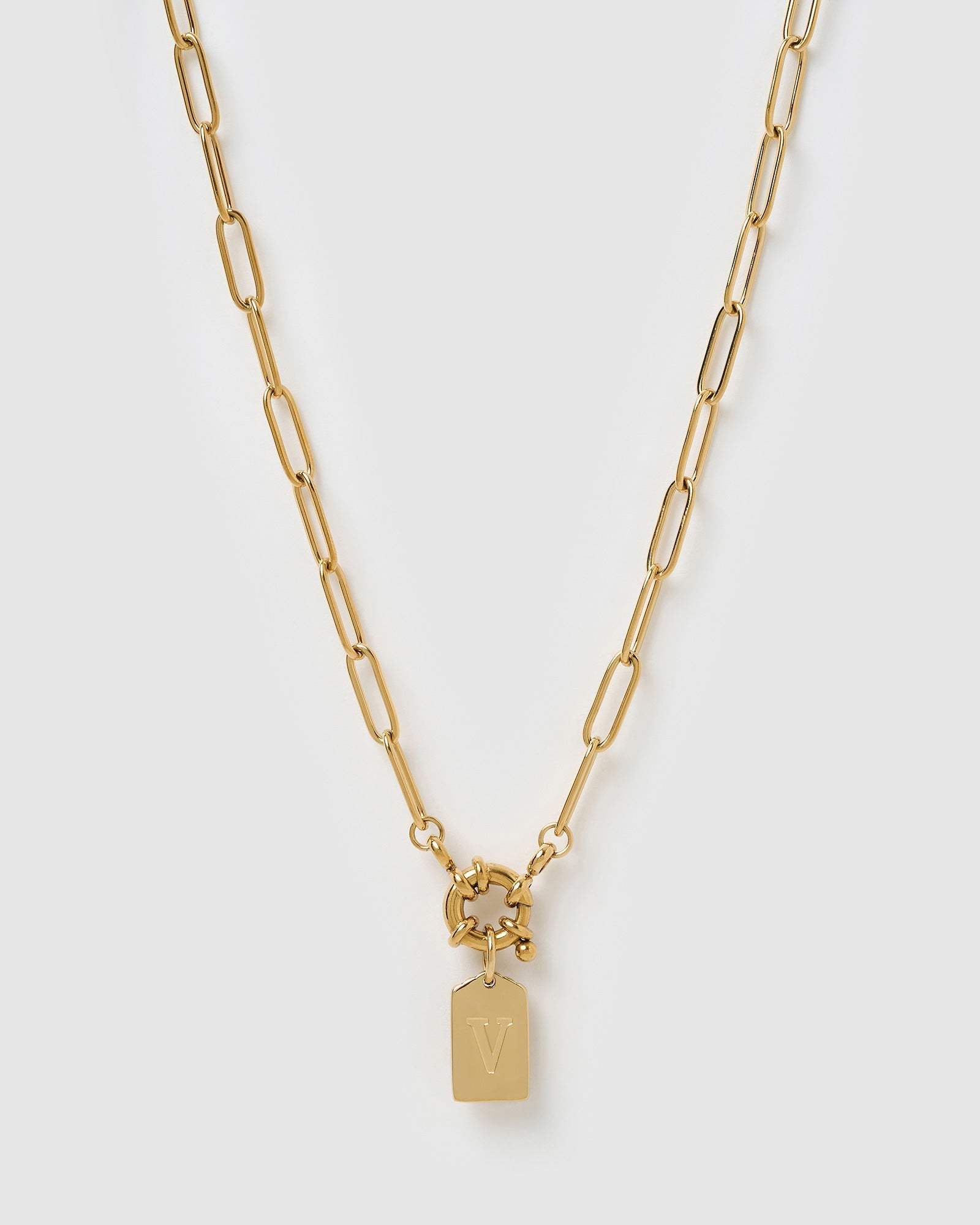 Colar Pingente Letra - Ouro 18K | SILLENE - V