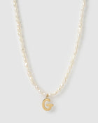 Colar Pingente Letra Pérola - Ouro 18K | SILLENE - G