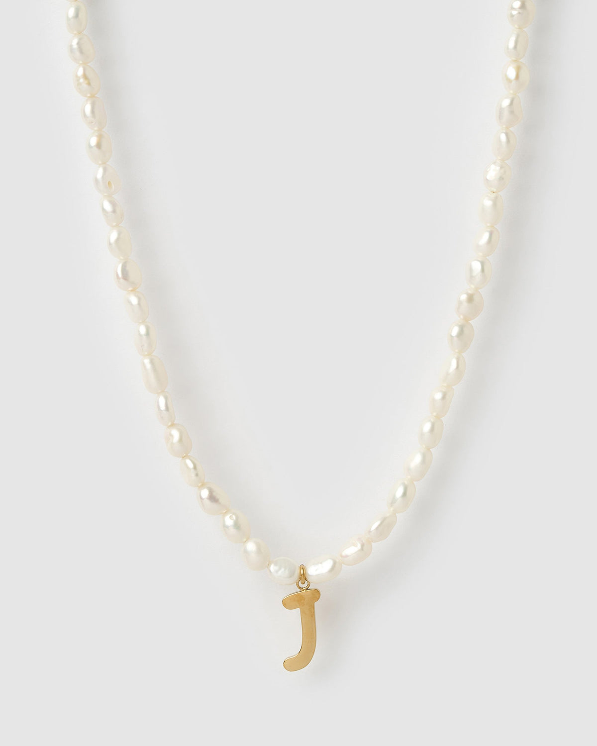 Colar Pingente Letra Pérola - Ouro 18K | SILLENE - J