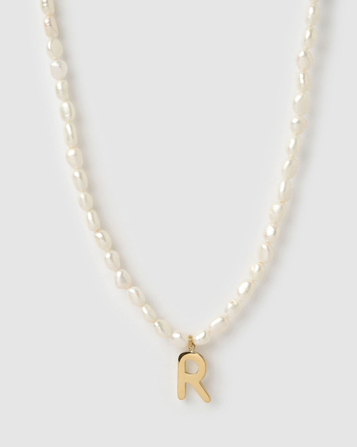 Colar Pingente Letra Pérola - Ouro 18K | SILLENE - R