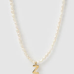 Colar Pingente Letra Pérola - Ouro 18K | SILLENE - Z