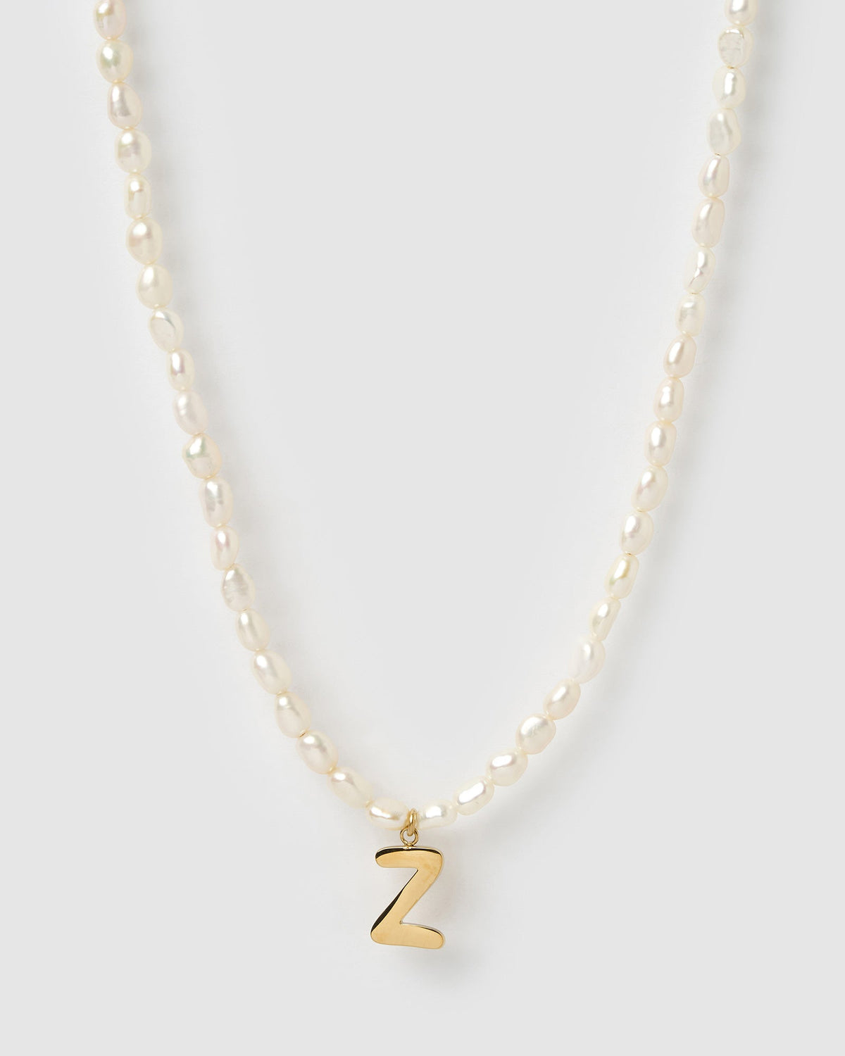 Colar Pingente Letra Pérola - Ouro 18K | SILLENE - Z
