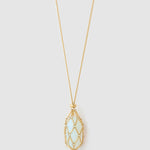 Colar Pingente Lotus Opala - Ouro 18K | SILLENE