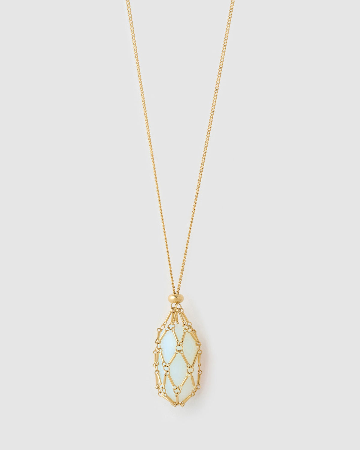 Colar Pingente Lotus Opala - Ouro 18K | SILLENE