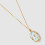 Colar Pingente Lotus Opala - Ouro 18K | SILLENE