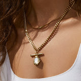 Colar Pingente Madrepérola Rafaella - Ouro 18K | SILLENE