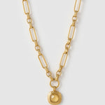 Colar Pingente Mason Citrino - Ouro 18K | SILLENE