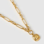 Colar Pingente Mason Citrino - Ouro 18K | SILLENE