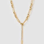 Colar Pingente Mason Olho de Tigre - Ouro 18K | SILLENE