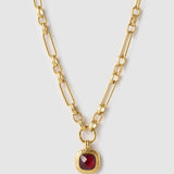 Colar Pingente Mason Rubi - Ouro 18K | SILLENE