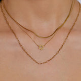Colar Pingente Mini Estrela de Davi - Ouro 18K | SILLENE