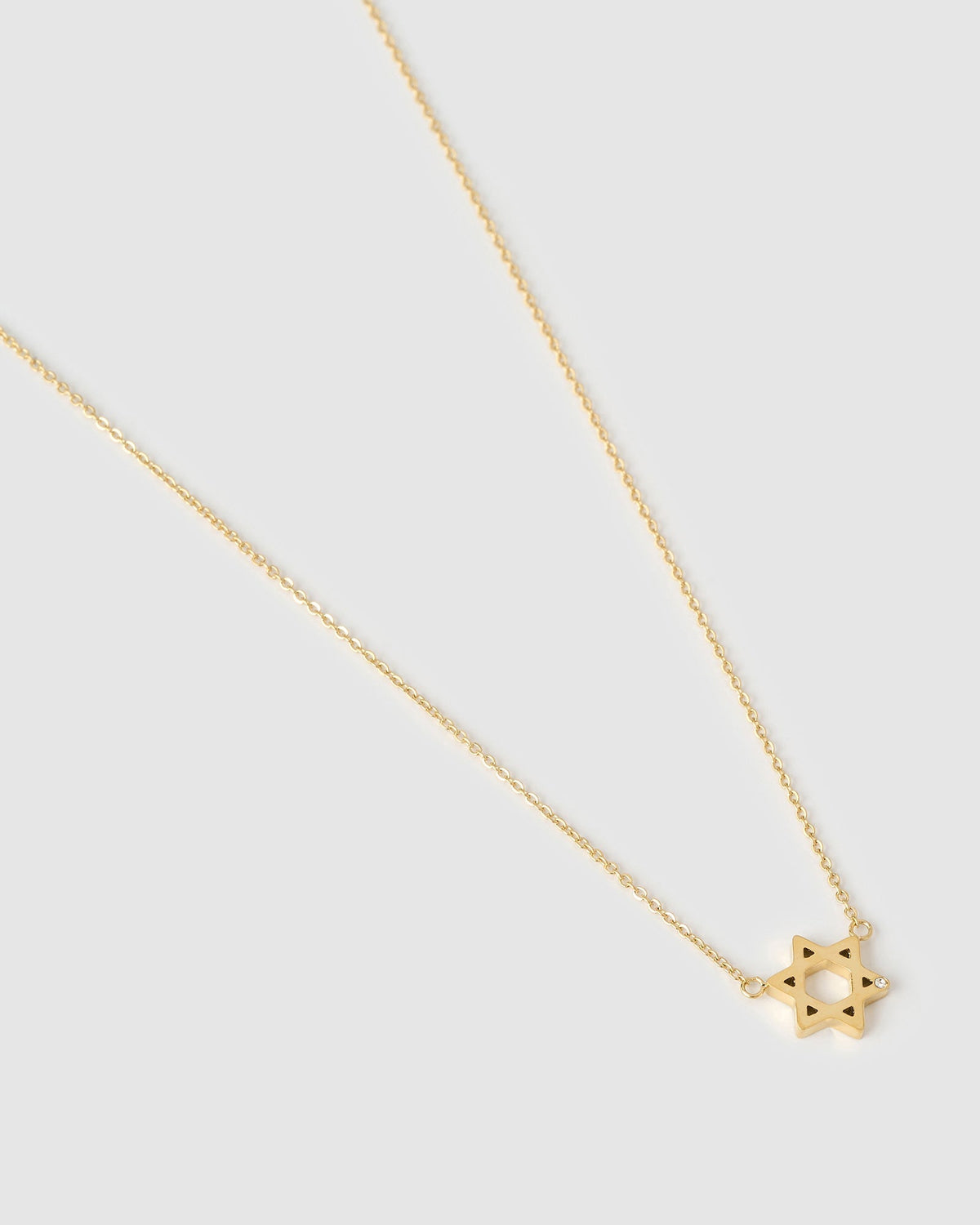 Colar Pingente Mini Estrela de Davi - Ouro 18K | SILLENE