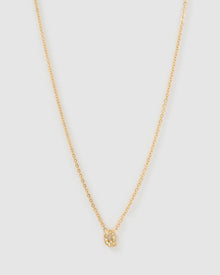 Colar Pingente Mini Inicial Cristal - Ouro 18K | SILLENE - Q