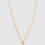 Colar Pingente Mini Inicial Cristal - Ouro 18K | SILLENE - X