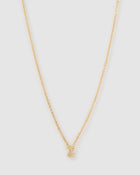 Colar Pingente Mini Inicial Cristal - Ouro 18K | SILLENE - Z