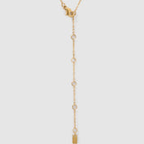 Colar Pingente Mini Inicial Cristal - Ouro 18K | SILLENE