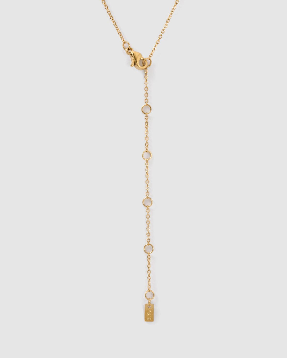 Colar Pingente Mini Inicial Cristal - Ouro 18K | SILLENE