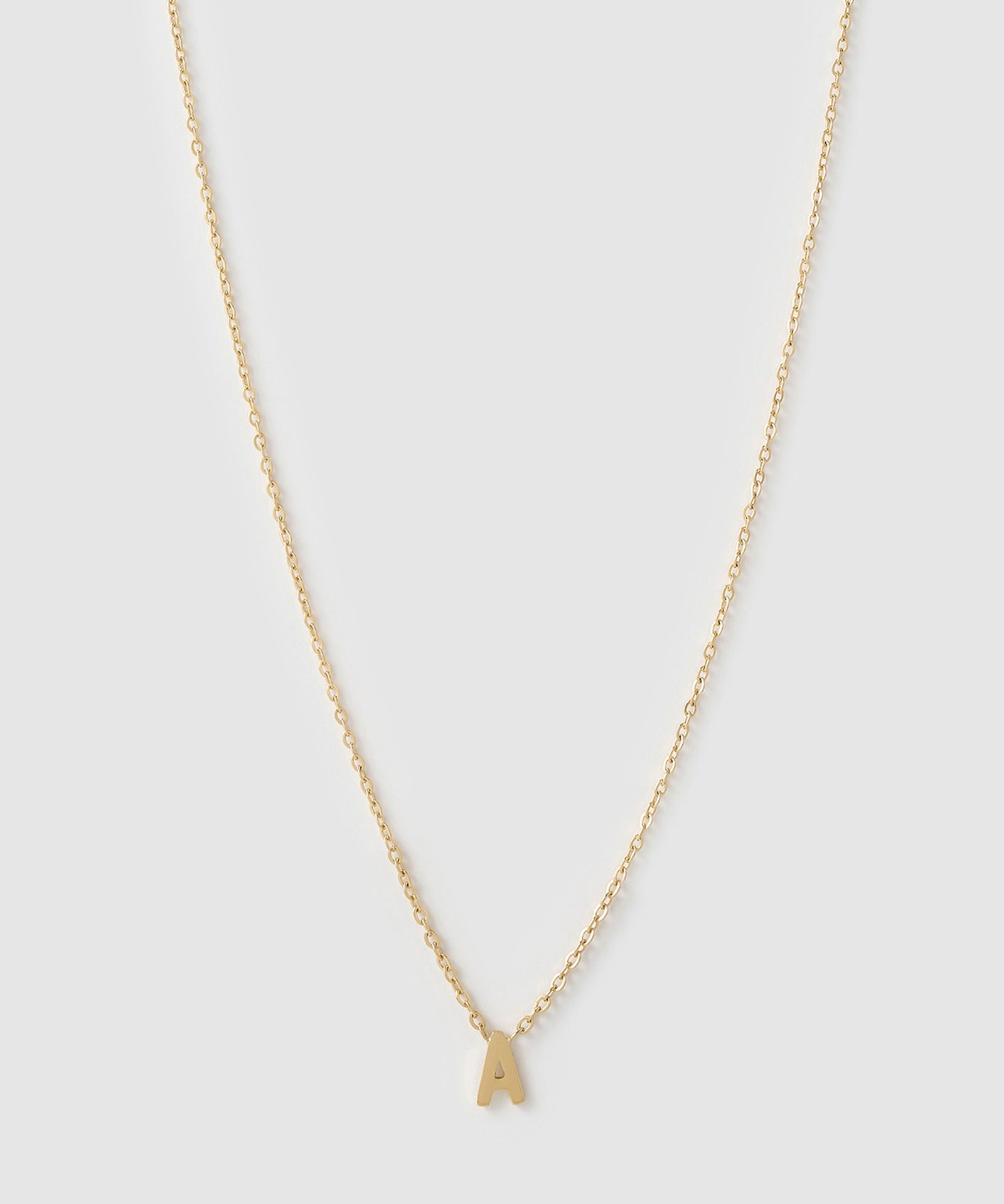 Colar Pingente Mini Inicial - Ouro 18K | SILLENE - A