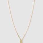 Colar Pingente Mini Inicial - Ouro 18K | SILLENE - B