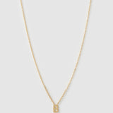 Colar Pingente Mini Inicial - Ouro 18K | SILLENE - B