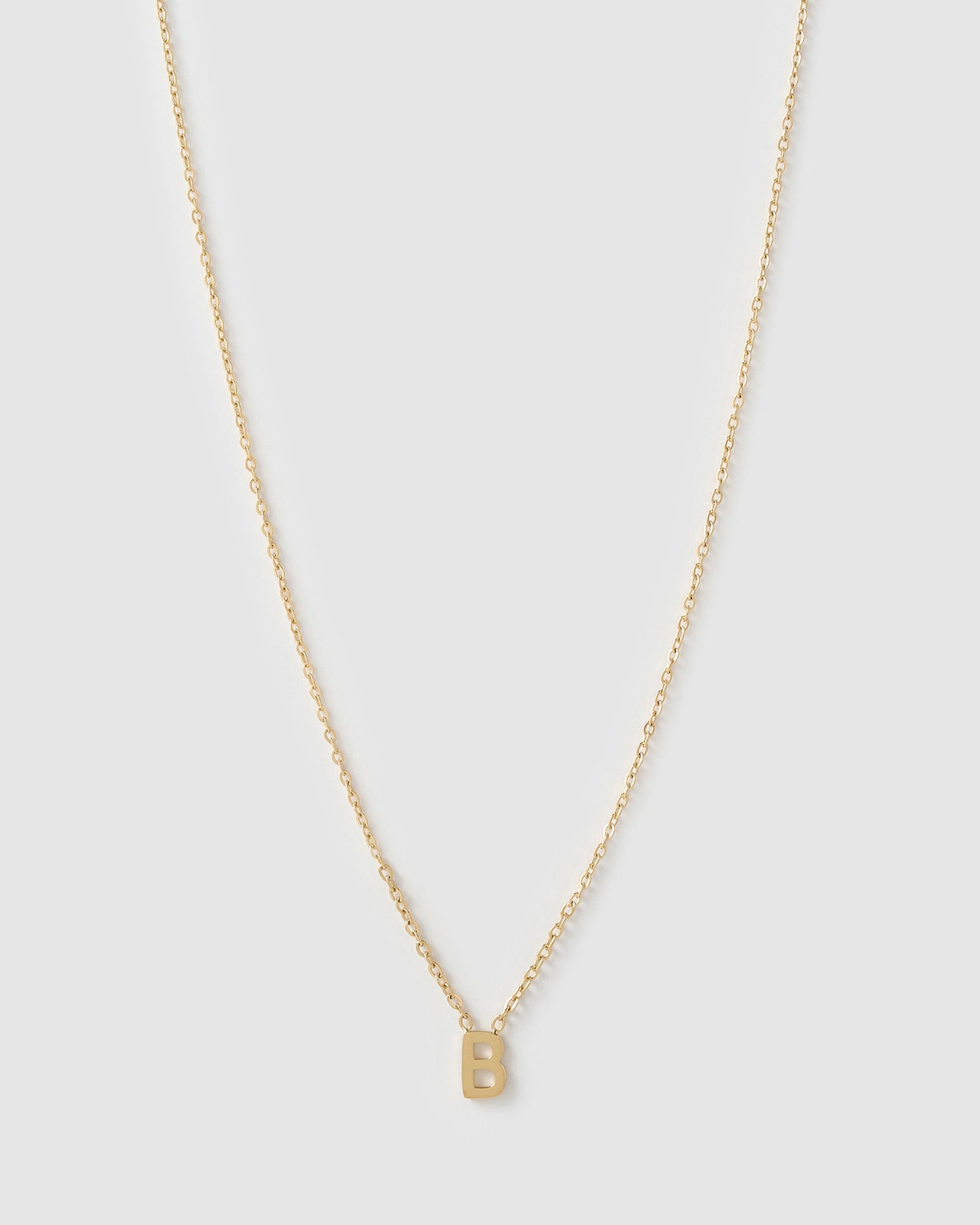 Colar Pingente Mini Inicial - Ouro 18K | SILLENE - B