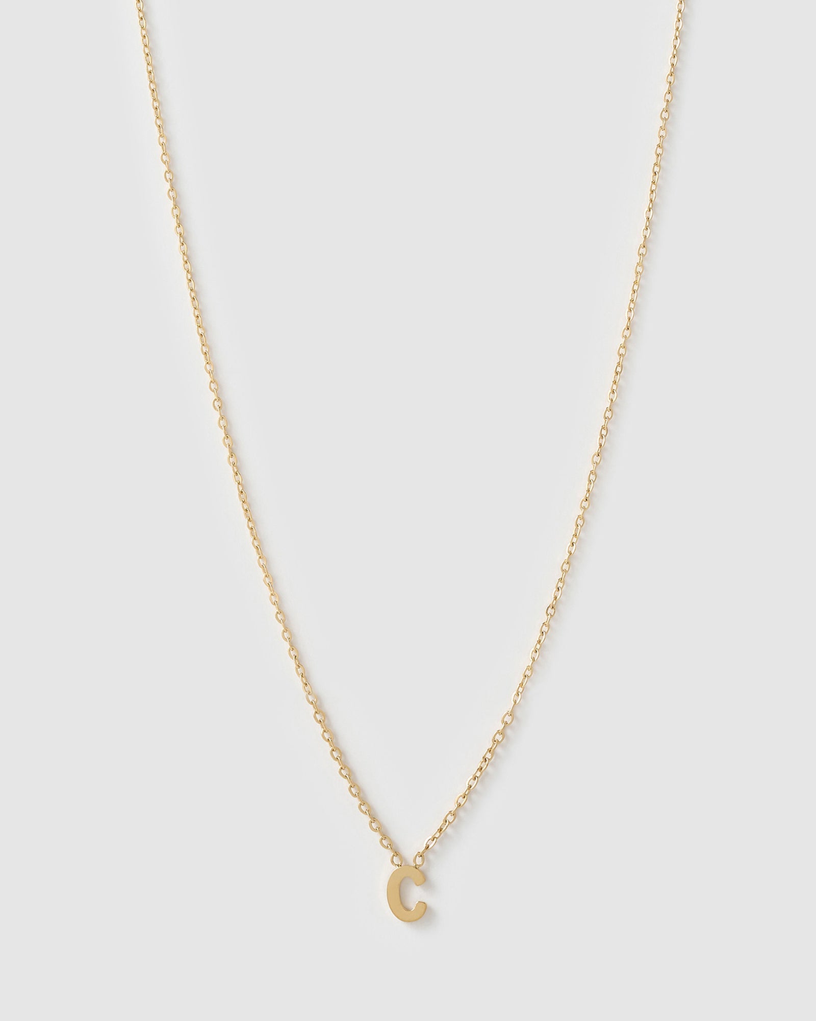 Colar Pingente Mini Inicial - Ouro 18K | SILLENE - C