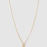 Colar Pingente Mini Inicial - Ouro 18K | SILLENE - D