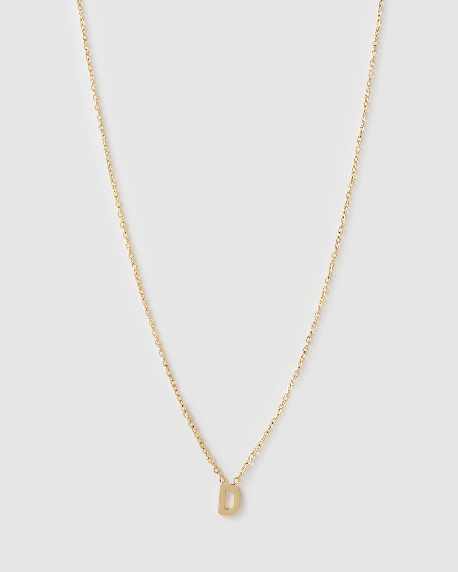 Colar Pingente Mini Inicial - Ouro 18K | SILLENE - D