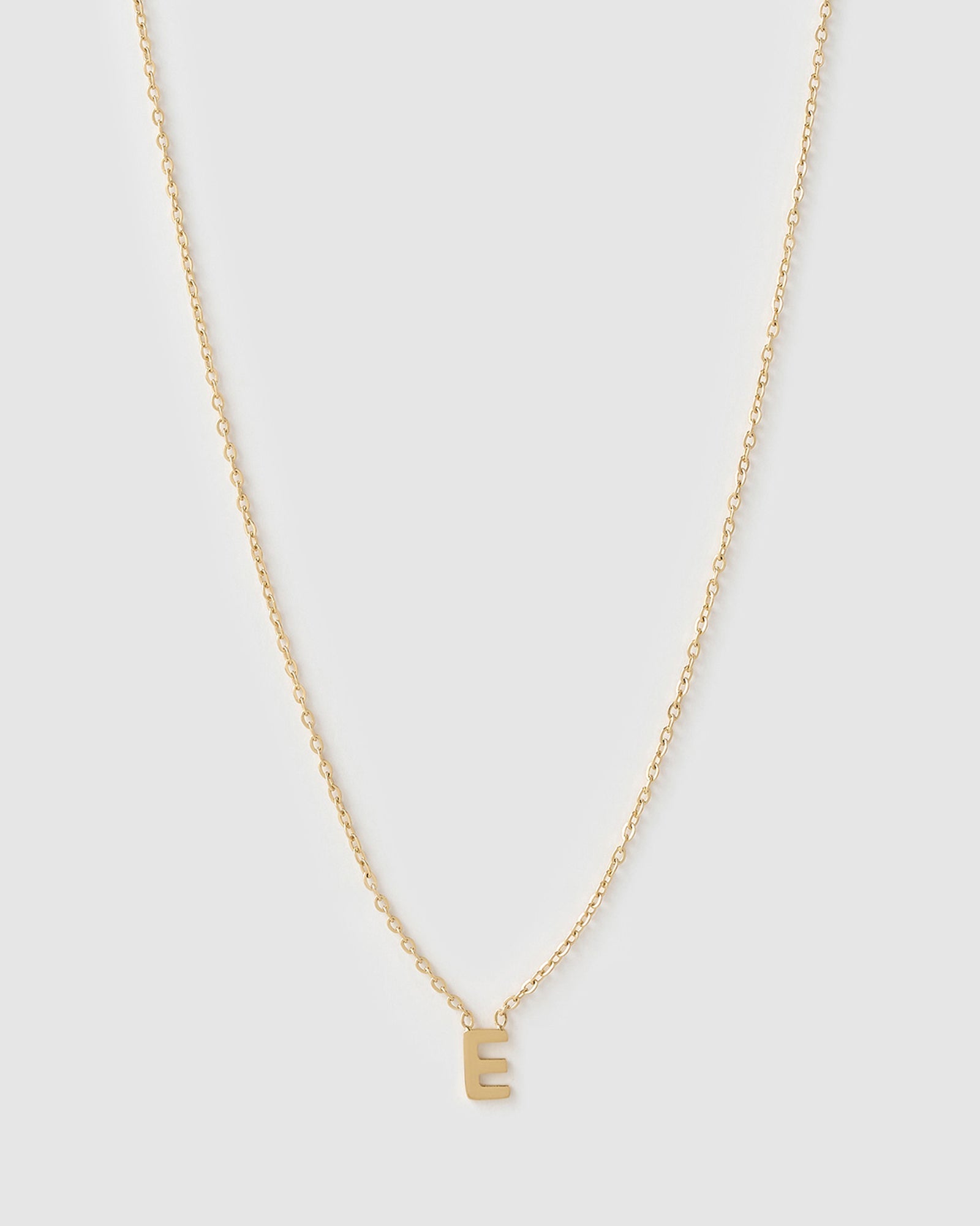 Colar Pingente Mini Inicial - Ouro 18K | SILLENE - E