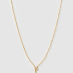 Colar Pingente Mini Inicial - Ouro 18K | SILLENE - F