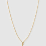 Colar Pingente Mini Inicial - Ouro 18K | SILLENE - F