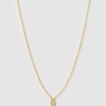 Colar Pingente Mini Inicial - Ouro 18K | SILLENE - G