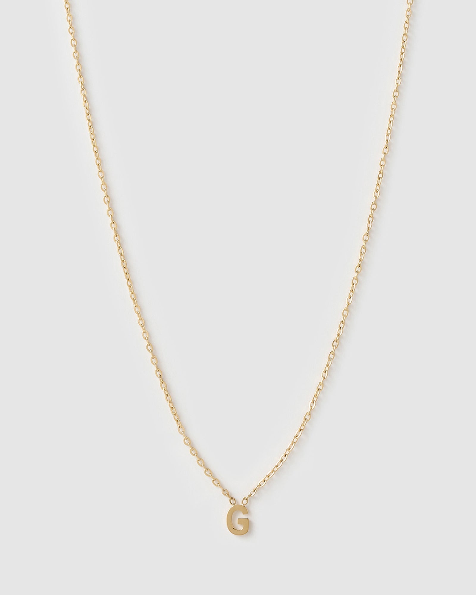 Colar Pingente Mini Inicial - Ouro 18K | SILLENE - G