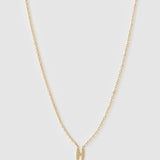 Colar Pingente Mini Inicial - Ouro 18K | SILLENE - H