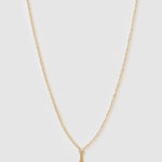 Colar Pingente Mini Inicial - Ouro 18K | SILLENE - I