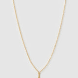 Colar Pingente Mini Inicial - Ouro 18K | SILLENE - I